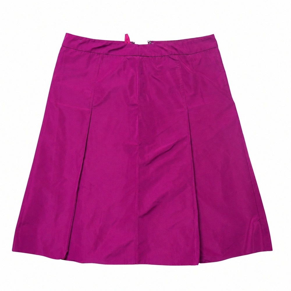 Miu Miu F/W 2007 Pink Pleated A-Line Skirt IT 40 Made in Italy Y2K